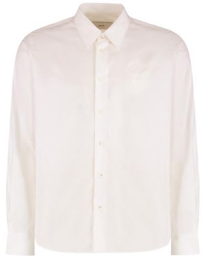 Ami Paris Regular Embroidered Shirt - White