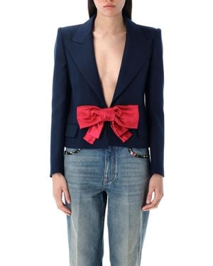 Valentino Garavani Plusdepois Print Blazer - Blue