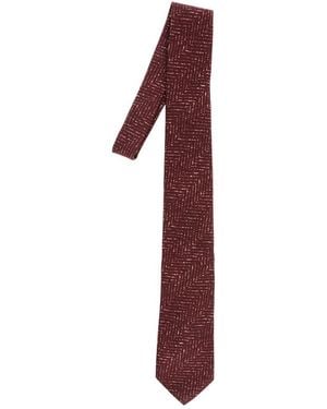 Corneliani Textured Tie - Purple