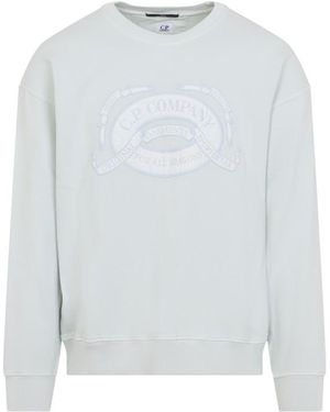 C.P. Company Logo Sweatshirts - White