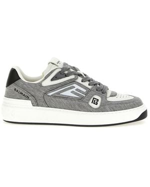 Balmain B-Court Skate Sneakers - Gray