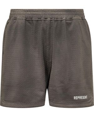 Represent Logo Shorts - Gray