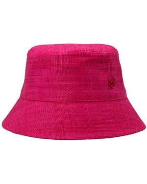 Ruslan Baginskiy Logo Straw Bucket Hat - Pink