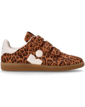 Isabel Marant Logo Sneakers - Brown