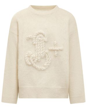 Jil Sander Relaxed Sweaters - Natural