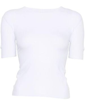 Gucci Solid Crew Neck T-Shirt - White