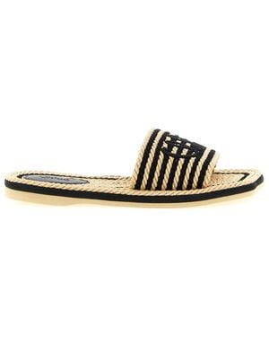 Chloé Woven Slides - White