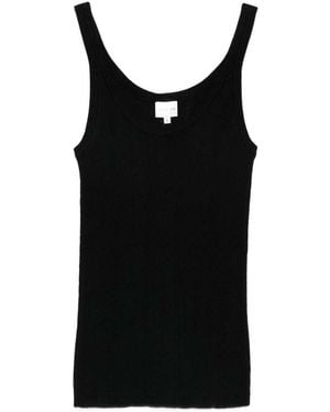Herskind Knitted Scoop Neck Tank Top - Black