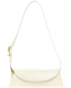 Jil Sander Cannolo Small Shoulder Bag - White