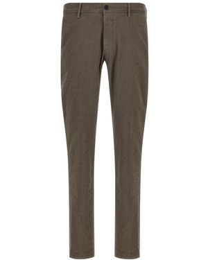 Incotex Micro Check Pants - Gray