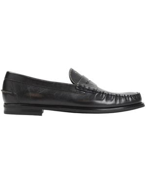 Prada Solid Formal Loafers - Black