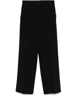 Via Masini 80 Straight-Leg Pants - Black