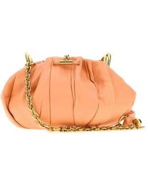 Chloé Plissé Medium Shoulder Bag - Orange