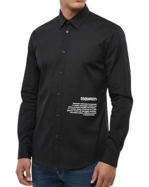 DSquared² Slim Logo Shirt - Black
