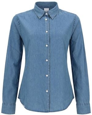 Aspesi Slim Solid Shirt - Blue