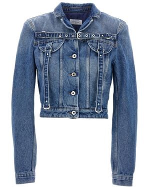 Off-White c/o Virgil Abloh Cargo Crop Jacket - Blue
