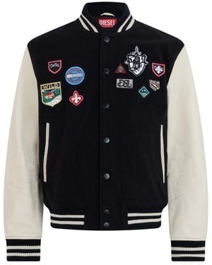 DIESEL Logo Bomber Jacket - Black