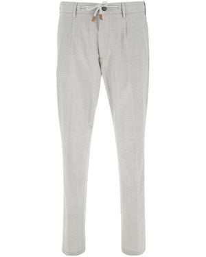 Eleventy Slim Drawstring Pants - Gray