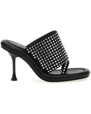 JW Anderson Bumber Crystal Heels - Black