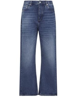 Studio Nicholson Straight High Rise Jeans - Blue