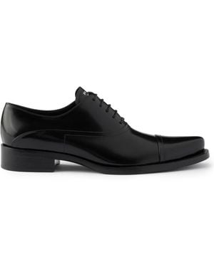 Prada Vitello Lace Ups Shoes - Black