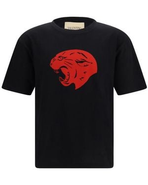 Valentino Crew Neck T-Shirt - Black