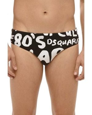 DSquared² Logo Swim Brief - Black