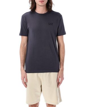 EA7 Logo Crewneck T-Shirt - Blue