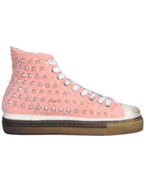 METAL GIENCHI Studded Sneakers - Pink
