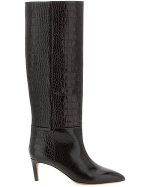 Paris Texas Leather High Boots - Black