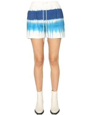 Alberta Ferretti Tie-Dye Shorts - Blue