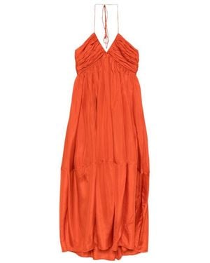 Zimmermann Halter Neck Maxi Dress - Red