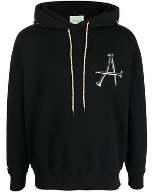 Aries Graphic Logo Hoodie - Black