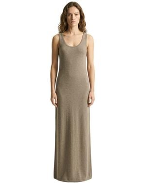 The Row Scoop Neck Maxi Dress - Natural
