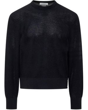 Thom Browne Textured Sweater - Blue