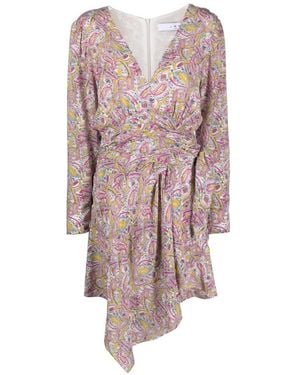 IRO Taro Short Wrap Dress - Pink