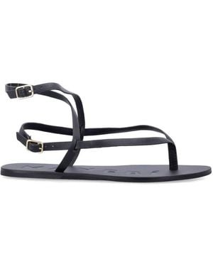 Manebí Leather Sandals - Black
