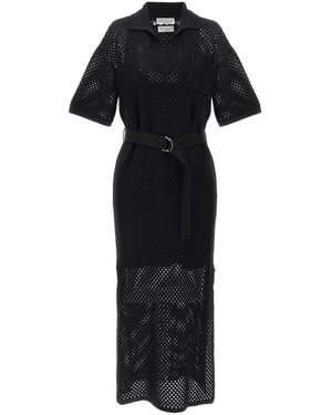 Brunello Cucinelli Openwork Dress - Black