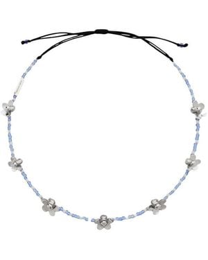 Marc Jacobs Floral Necklace - Metallic