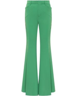 DSquared² Flared Flat Front Pants - Green