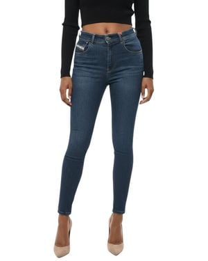 DIESEL Skinny High Rise Jeans - Blue
