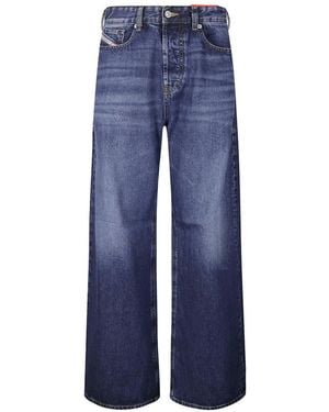 DIESEL Loose Low Rise Jeans - Blue