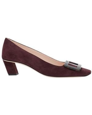 Roger Vivier Square Toe Pumps - Purple