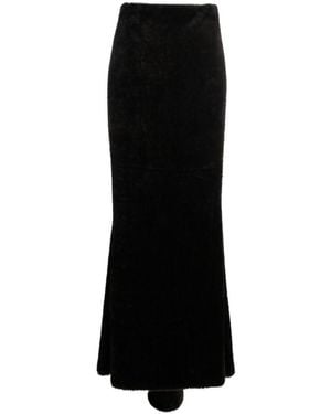 ANDAMANE Mermaid Maxi Skirt - Black