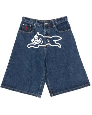 ICECREAM Relaxed Logo Shorts - Blue