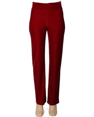 Moschino Straight Flat Front Pants - Red