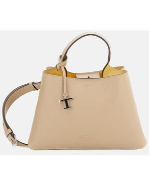 Tod's Leather Tote - Natural