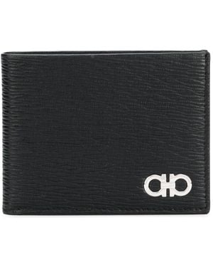 Ferragamo Gancini Leather Wallet - Black