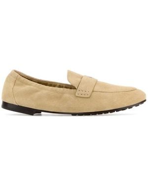 Tory Burch Suede Loafers - White