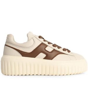 Hogan Color Block Sneakers - Natural